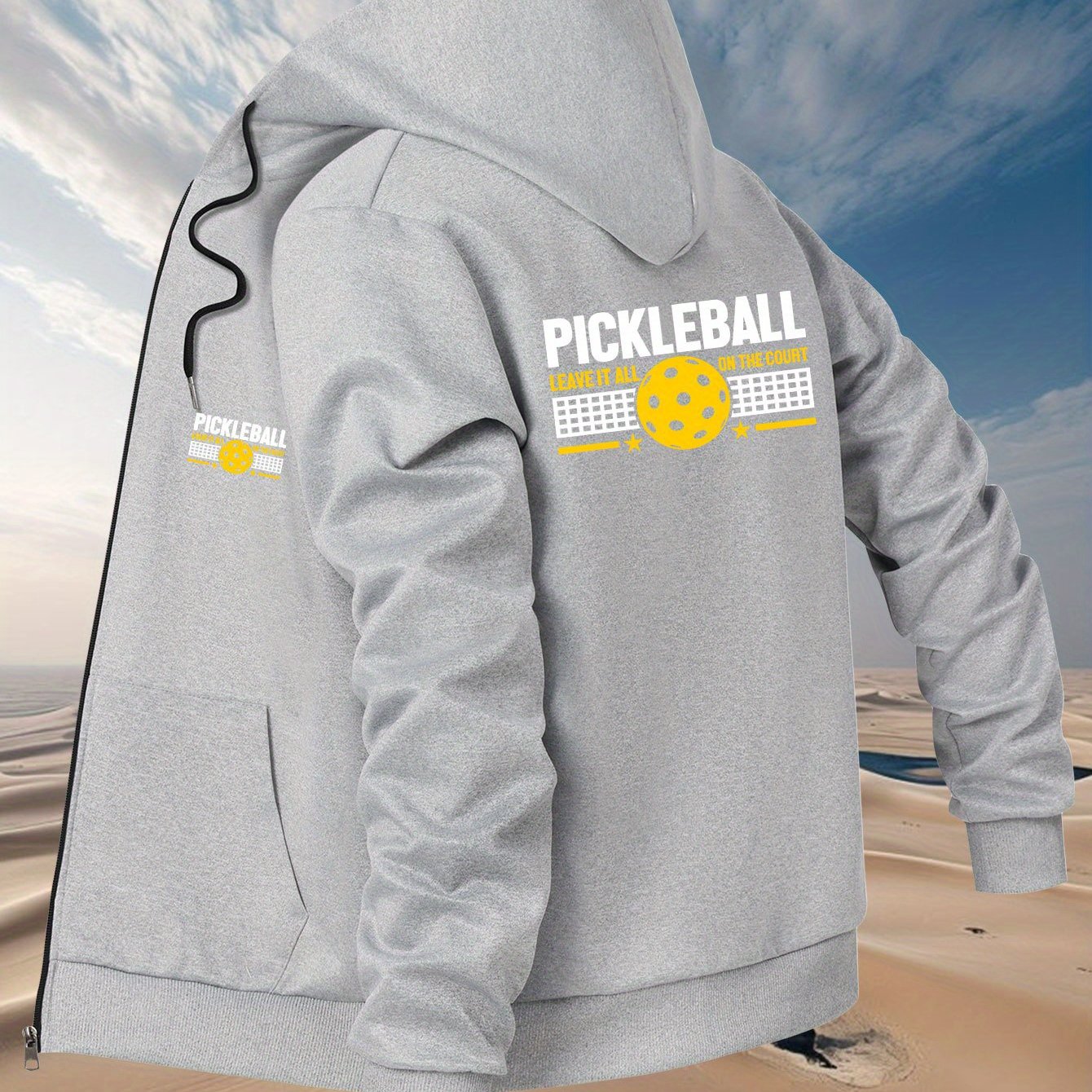 Men's Trendy Fashion Printed Hooded Jacket