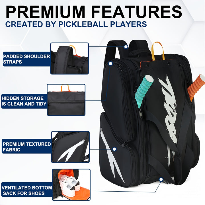 Large Tennis &amp; Padel Racket Backpack