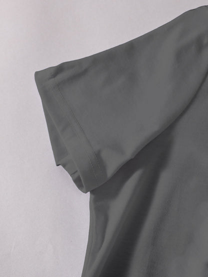 Pickleball Fun Quote Paddles Print T-shirt, Short Sleeve Crew Neck Casual Top for Summer & Spring, Women's Clothing