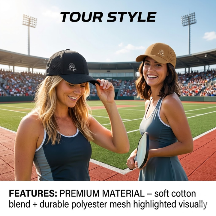 Pickleball Paddle &amp; Ball Graphic Baseball Cap 6 Panel Mesh Breathable Adjustable Strap Sports Hat Unisex 10 Colors