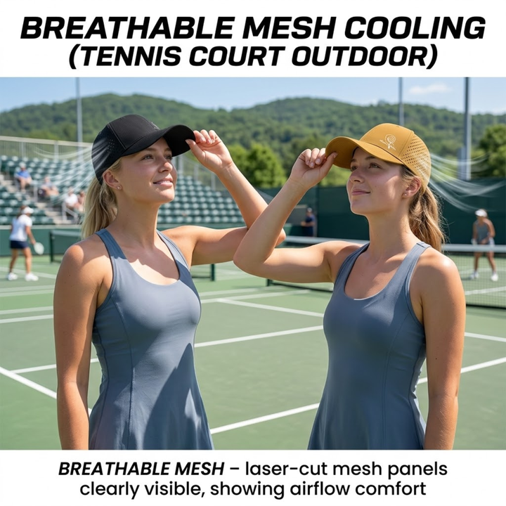 Pickleball Paddle &amp; Ball Graphic Baseball Cap 6 Panel Mesh Breathable Adjustable Strap Sports Hat Unisex 10 Colors
