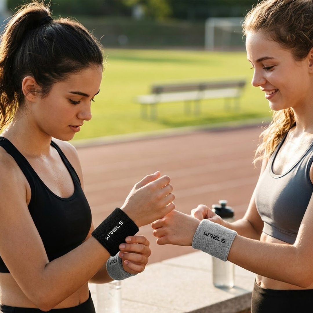 2pcs Adjustable Wrist Compression Strap &amp; Brace – Breathable Sweat-Wicking Support for Gym, Weightlifting &amp; Sports