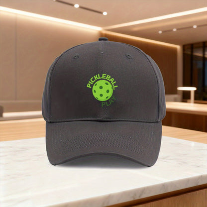 1pc "Pickleball Play" Printed Snapback Baseball Cap, Unisex Outdoor Sports Style, Ideal Gift for Weddings, Parties, Birthdays, Essential for Pickleball Enthusiasts, Casual and Versatile, Fashionable Trend