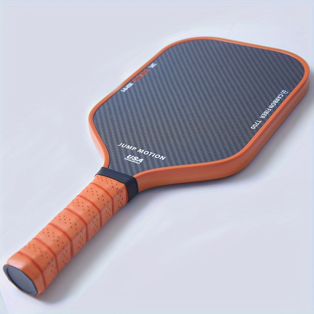 3K Carbon Fiber Pickleball Paddle T700 Frame Honeycomb Core TPU Edge PU Grip Lightweight Spin Control Racket