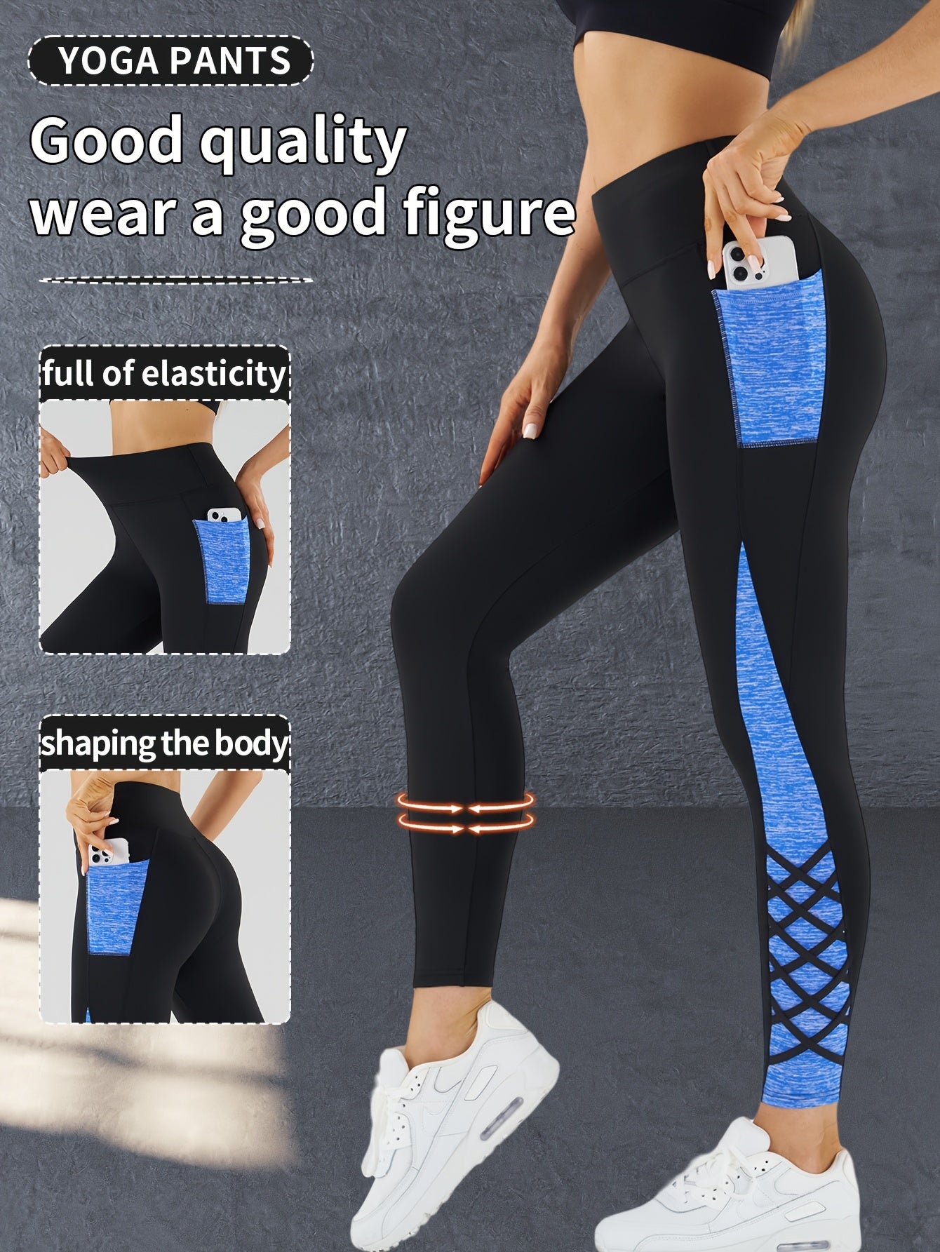 Women's Yoga Pants, Outdoor Fitness Trousers, Butt-lifting and Abdominal Tightening Pants, Breathable and Comfortable Casual Pants