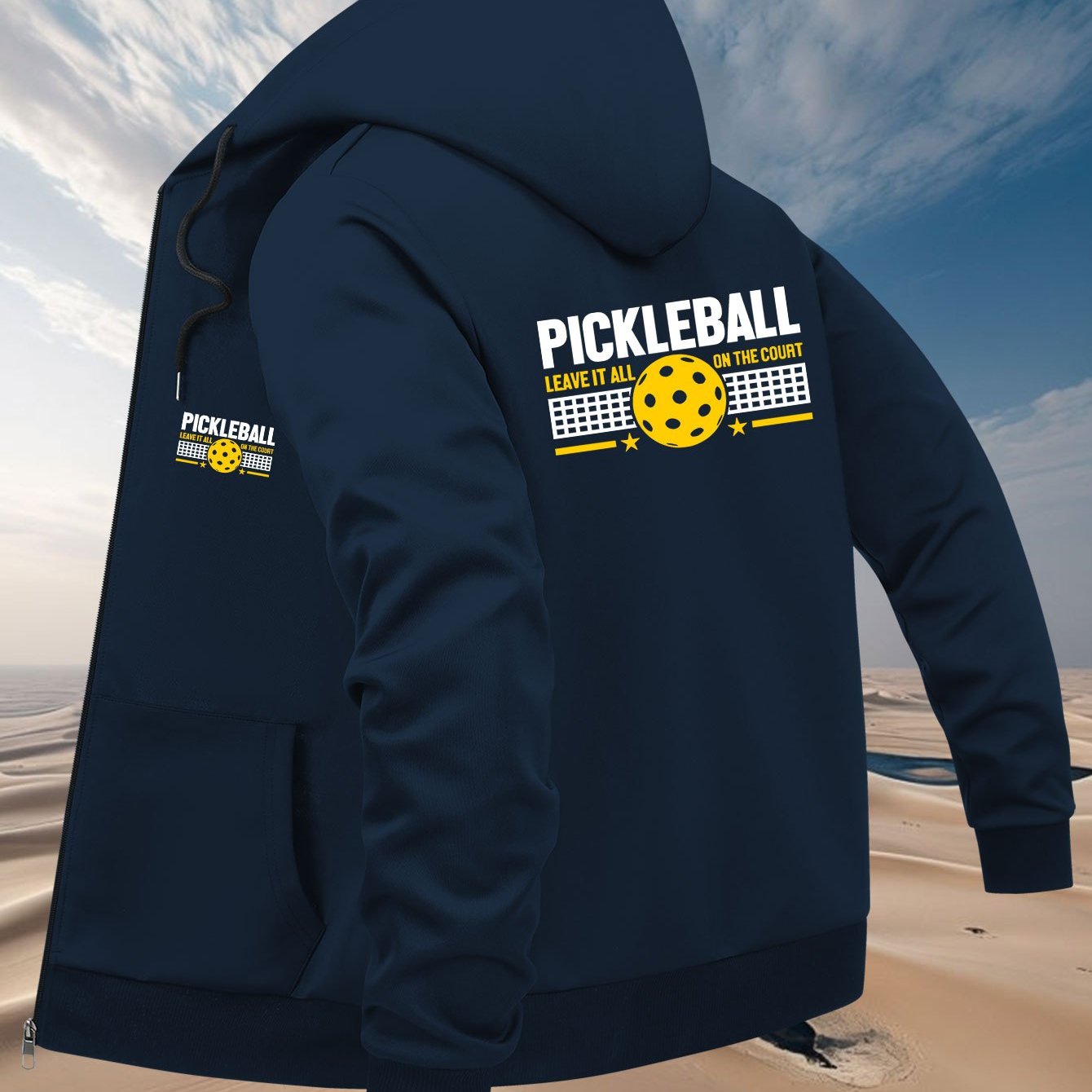 Men's Trendy Fashion Printed Hooded Jacket