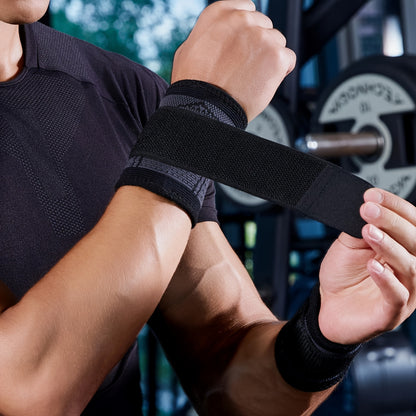 2pcs Adjustable Wrist Compression Strap & Wrist Brace for Fitness, Weightlifting, Wrist Care - Sport Wristband Wrist Support for Men & Women