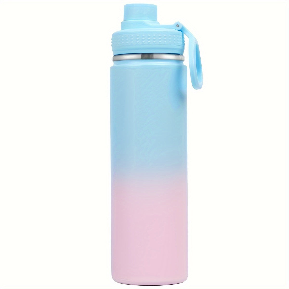 22oz/650ml Insulated Water Bottle with Straw, Stainless Steel Leak Proof Sports Water Flask, Double Walled Vacuum Metal Water Bottle