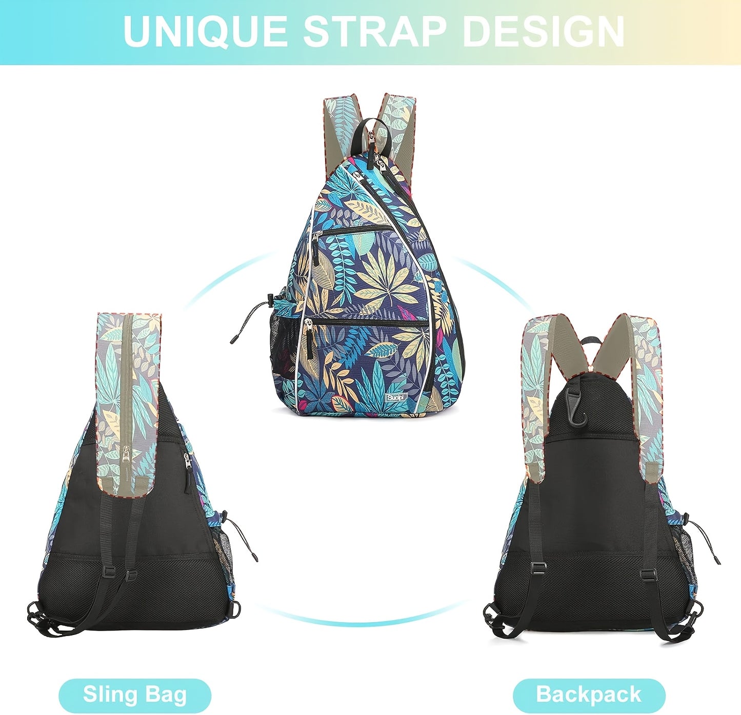 9 Styles Available: Sports Print Backpack, Pickleball Racket Bag, Multi-functional Sports Backpack with a Hook on the Back, Simple and Lightweight Design, Large Capacity to Hold More Sports Equipment, the Ideal Sports Backpac