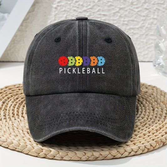 A Vintage Soft-Top Baseball Cap for Women Featuring Five Colorful Buttons And a Fun Print, Perfect for Spring And Summer