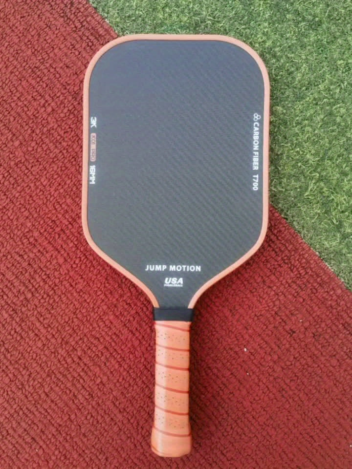 3K Carbon Fiber Pickleball Paddle T700 Frame Honeycomb Core TPU Edge PU Grip Lightweight Spin Control Racket