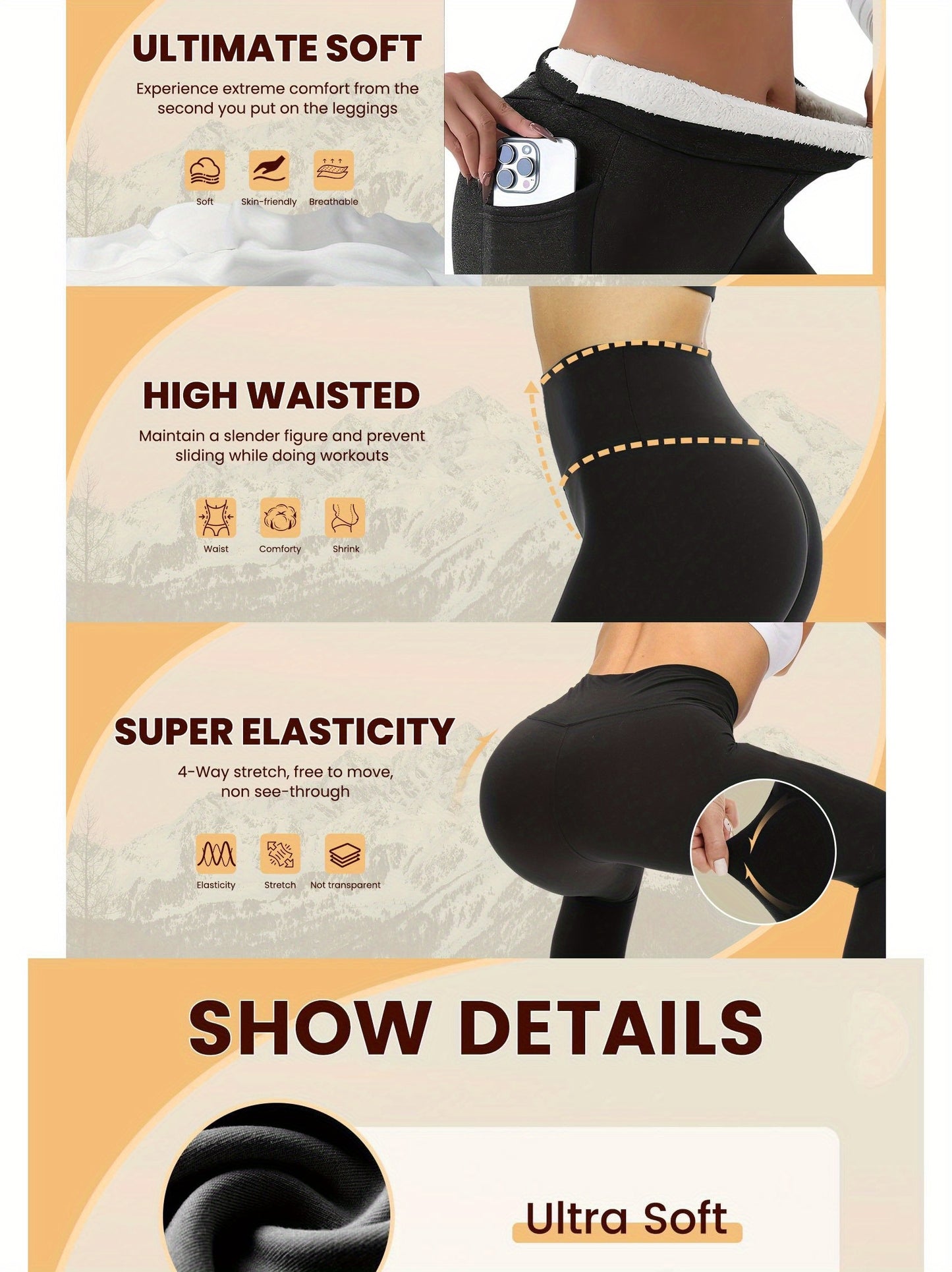 Easy High-waisted Commuting Yoga Pants | Sexy Casual Sporty Long Pants with Hip-lifting Design, Side Pockets, Comfortable for Yoga Practice, Medium Stretch Fabric, Solid Color, Long Length, No, Fall/Winter Season