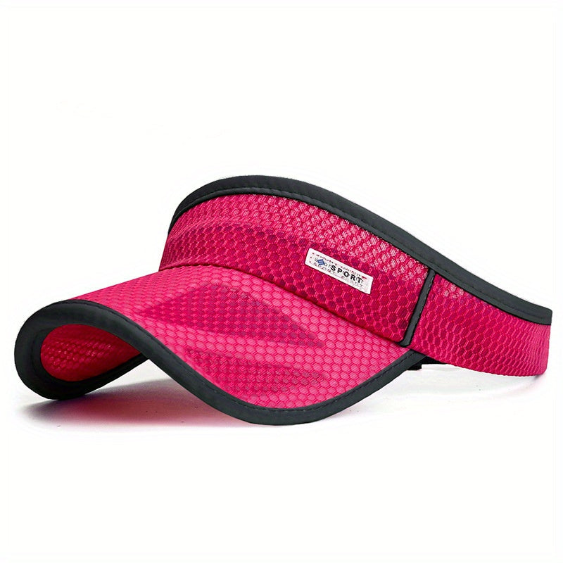 Summer Extended Brim Hollow Top Hat for Men And Women, Outdoor Sports Sunshade Hat with a Large Brim And Mesh Design