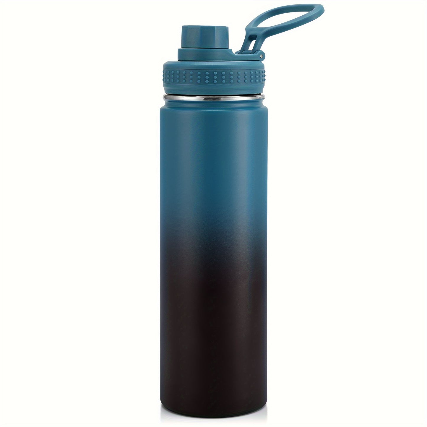 22oz/650ml Insulated Water Bottle with Straw, Stainless Steel Leak Proof Sports Water Flask, Double Walled Vacuum Metal Water Bottle