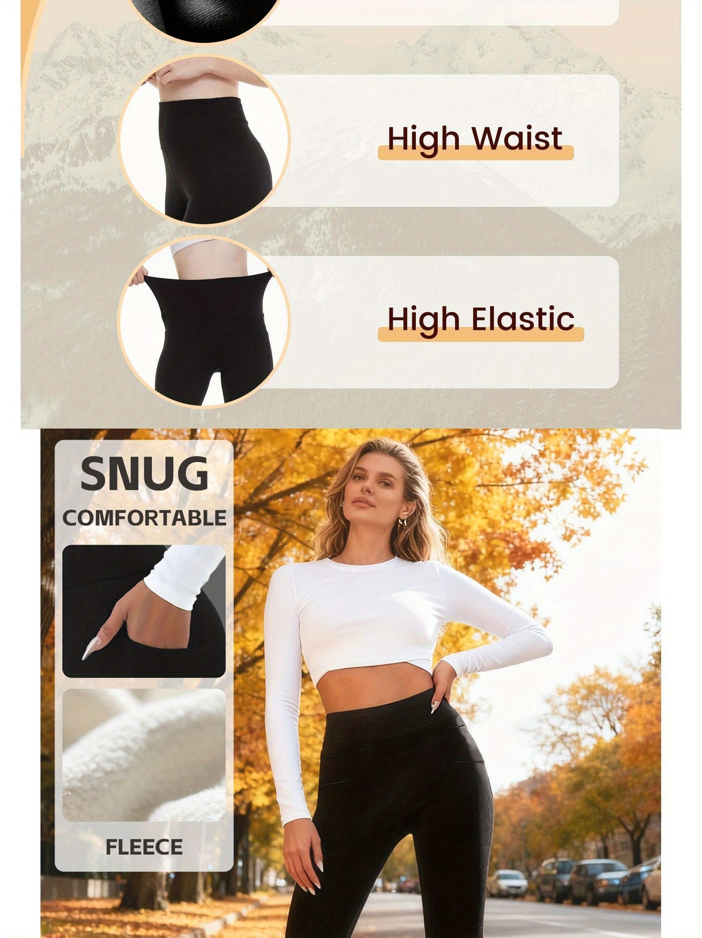 Easy High-waisted Commuting Yoga Pants | Sexy Casual Sporty Long Pants with Hip-lifting Design, Side Pockets, Comfortable for Yoga Practice, Medium Stretch Fabric, Solid Color, Long Length, No, Fall/Winter Season