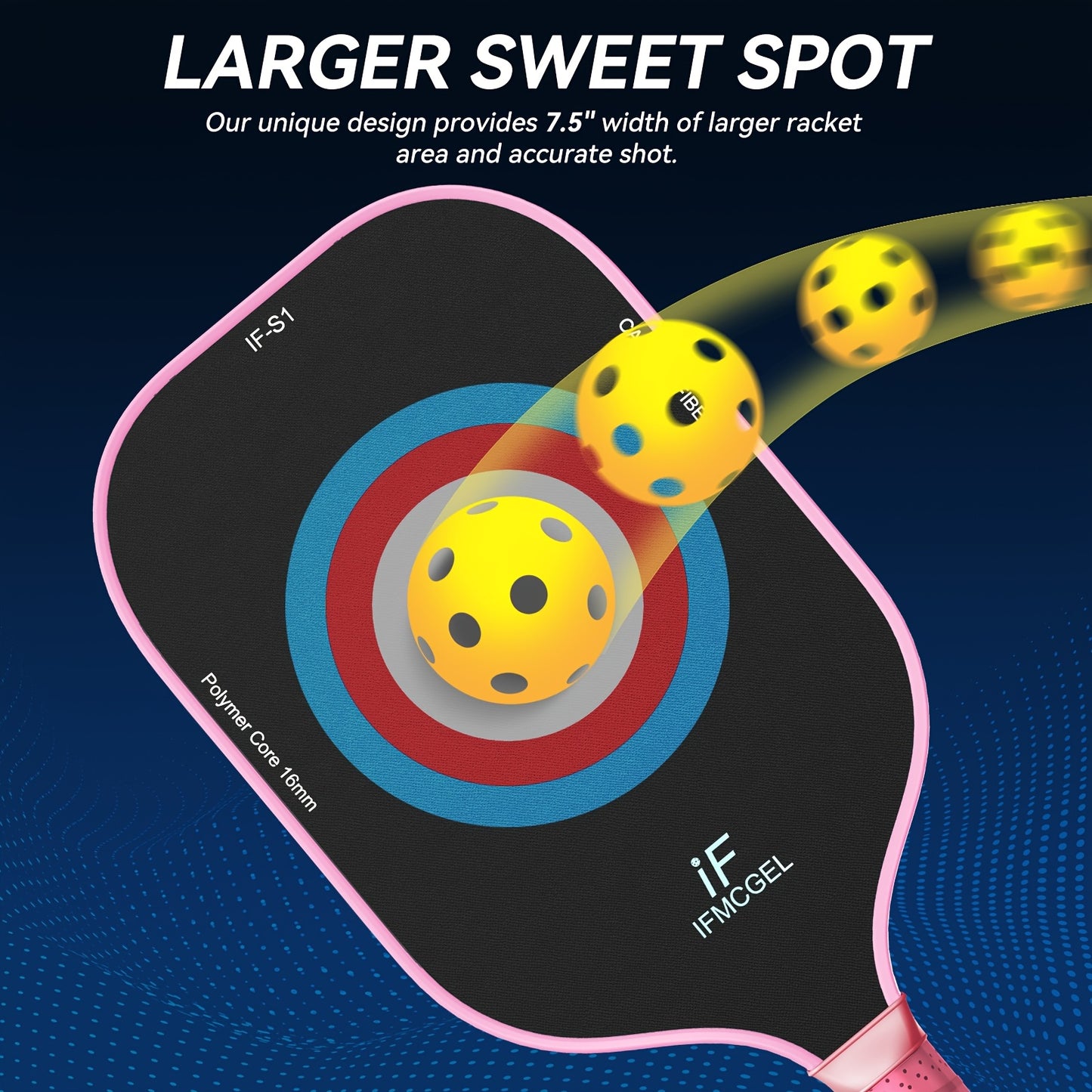 Pickleball Paddles Set Of 2, T700 Carbon Fiber Pickleball Paddles W/Carbon Abrasion Surface & 16mm Honeycomb Core for Ultimate Spin, Power & Control, Ideal for Men, Women, Novice, Intermediate & All Levels