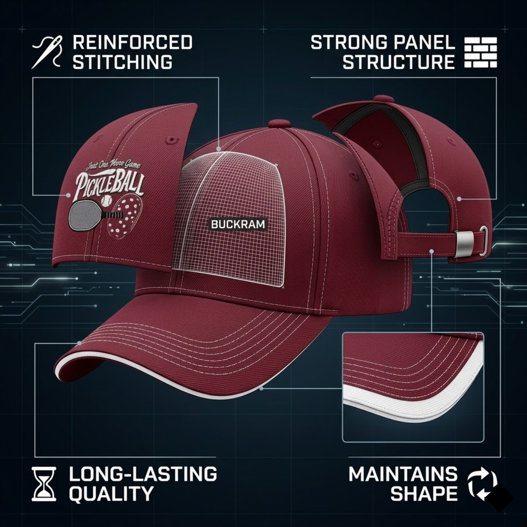 Stylish All-Season Design "Just One More Game" Pickleball Cap - Unisex Adjustable Baseball Cap, Breathable Outdoor Sports Hat for Men Women