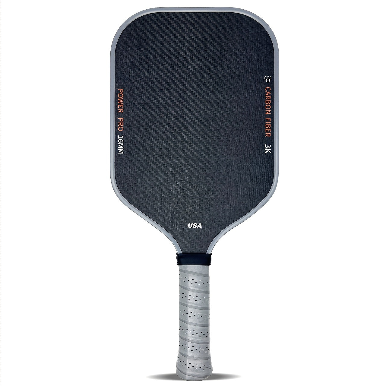 1 Carbon Fiber T700 Fabric Texture Pickleball Paddle | 16mm Roughness, High Friction, Cold Pressed, USA Approved