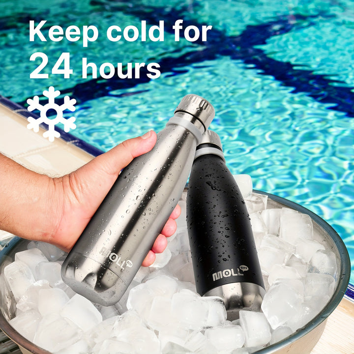 Mollcity 9oz Stainless Steel Water Bottle