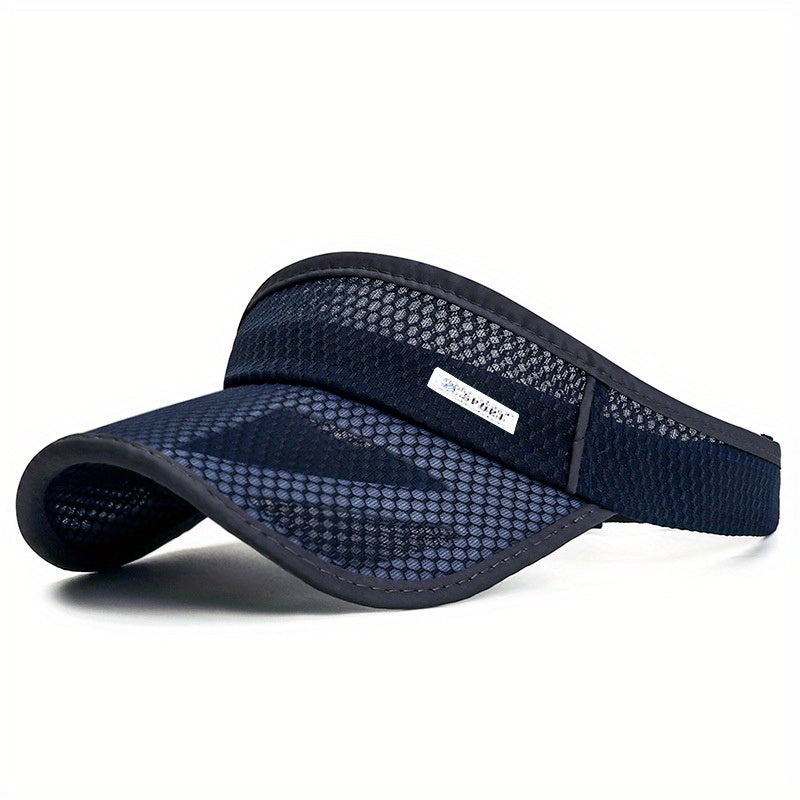 Summer Extended Brim Hollow Top Hat for Men And Women, Outdoor Sports Sunshade Hat with a Large Brim And Mesh Design