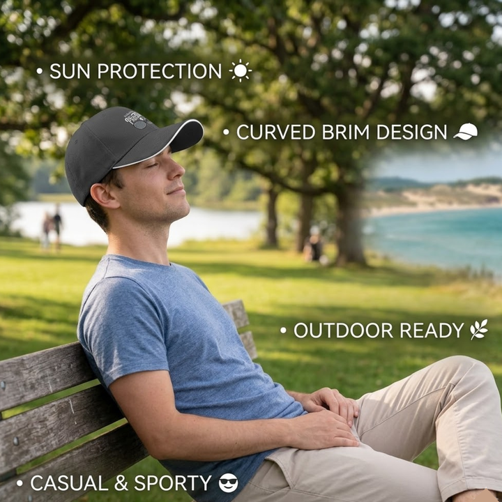 Stylish All-Season Design "Just One More Game" Pickleball Cap - Unisex Adjustable Baseball Cap, Breathable Outdoor Sports Hat for Men Women