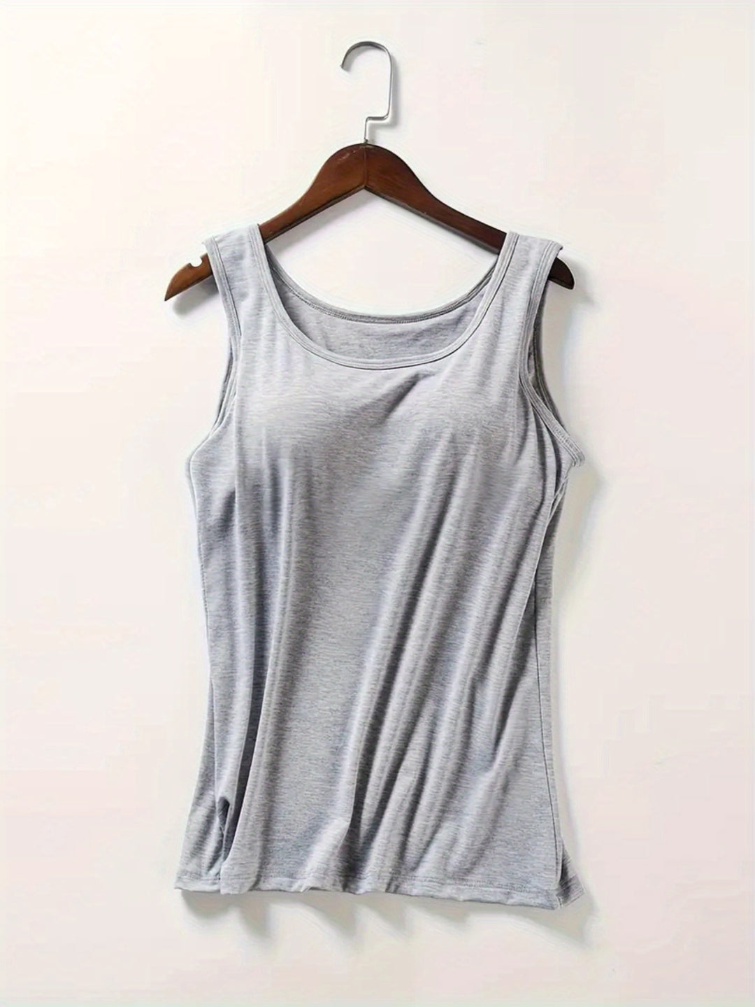 4-Pack Women’s Sports Tank Tops with Chest Padding, Wide Straps, Breathable Quick-Dry Stretch Workout &amp; Casual Tops