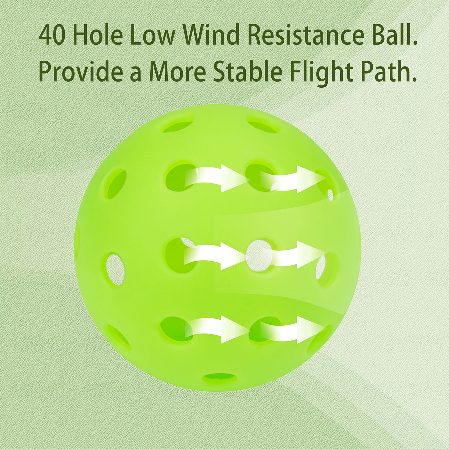 12 Pickleballs with 40 Holes for Outdoor Training, Featuring Excellent Durability, Bounce, And Visibility with a Seamless Integrated Design