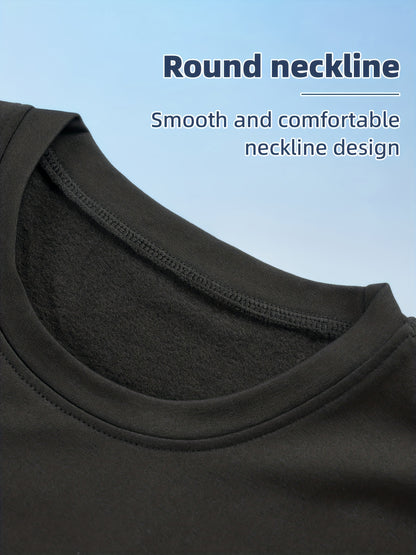 Women's 4pcs Thermal Underwear & Base layer Suit - Plush Winter Warm Sweater & Pants, Full Outfit for, Outdoor & Cold Weather, Cozy Layering (Non, Hand Washable) - Solid Color Multi-Piece Bundle for monthly