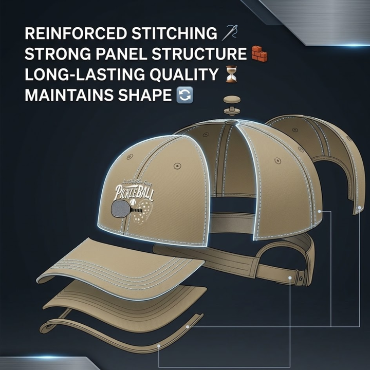 Stylish All-Season Design "Just One More Game" Pickleball Cap - Unisex Adjustable Baseball Cap, Breathable Outdoor Sports Hat for Men Women