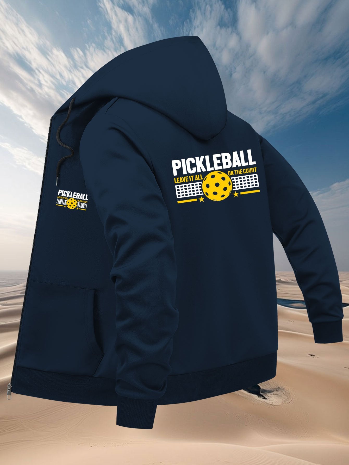 Men's Trendy Fashion Printed Hooded Jacket