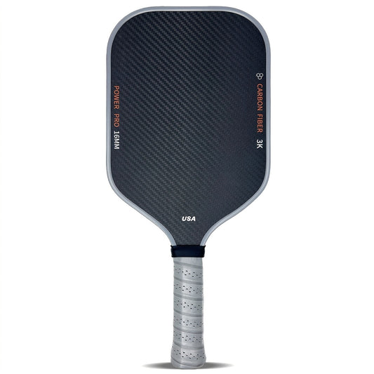 1 Carbon Fiber T700 Fabric Texture Pickleball Paddle | 16mm Roughness, High Friction, Cold Pressed, USA Approved