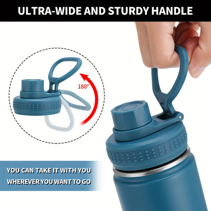 22oz/650ml Insulated Water Bottle with Straw, Stainless Steel Leak Proof Sports Water Flask, Double Walled Vacuum Metal Water Bottle