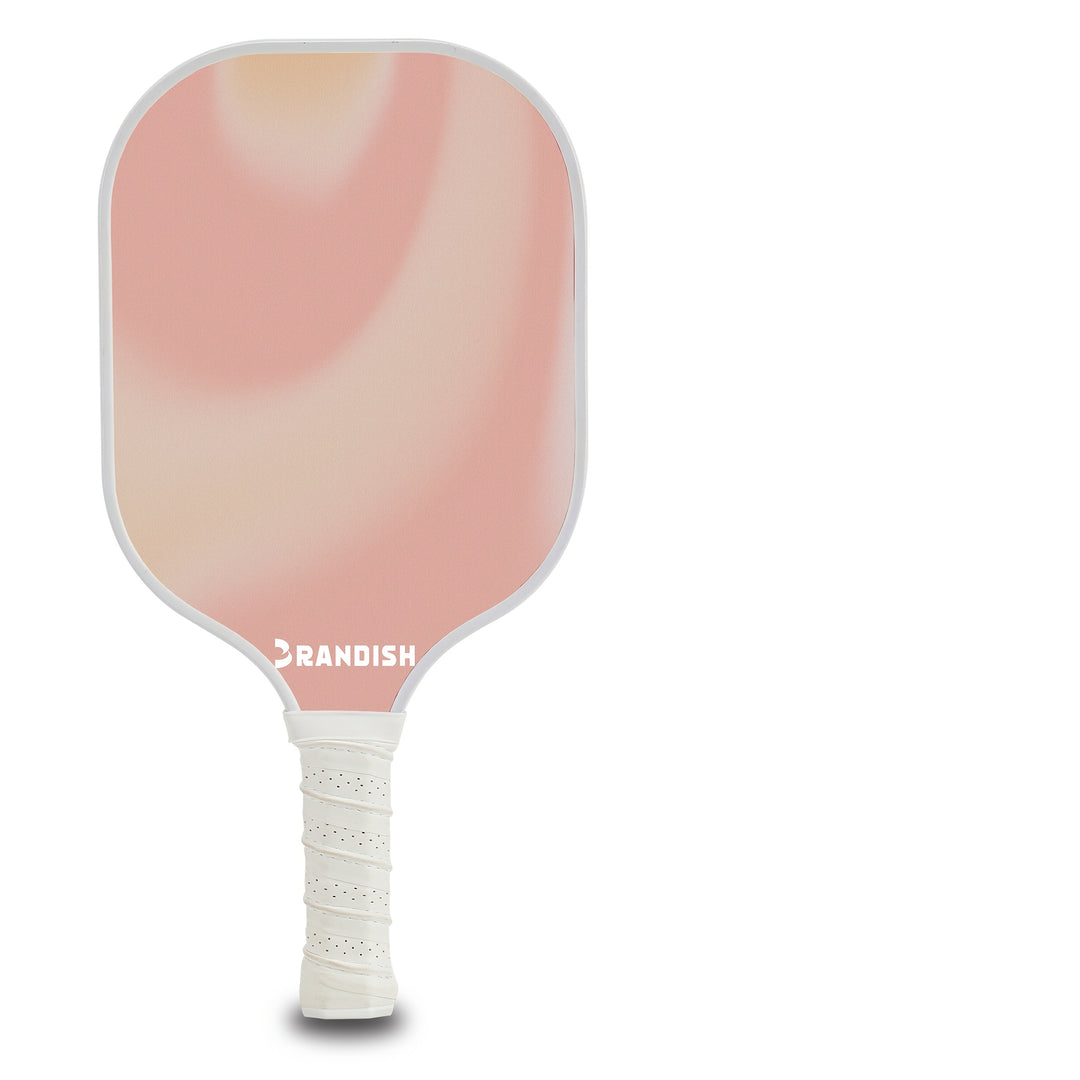 Modern 1 Fiber Pickleball Paddle - Pink Cold Pressed PP Honeycomb Core Lightweight Youth, Unisex Spin Control Paddle