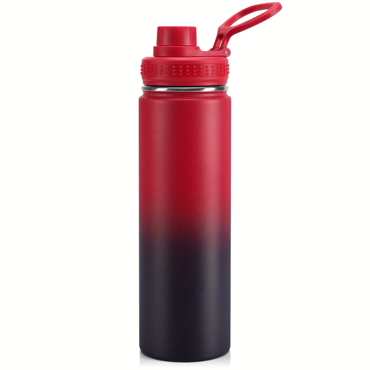 22oz/650ml Insulated Water Bottle with Straw, Stainless Steel Leak Proof Sports Water Flask, Double Walled Vacuum Metal Water Bottle