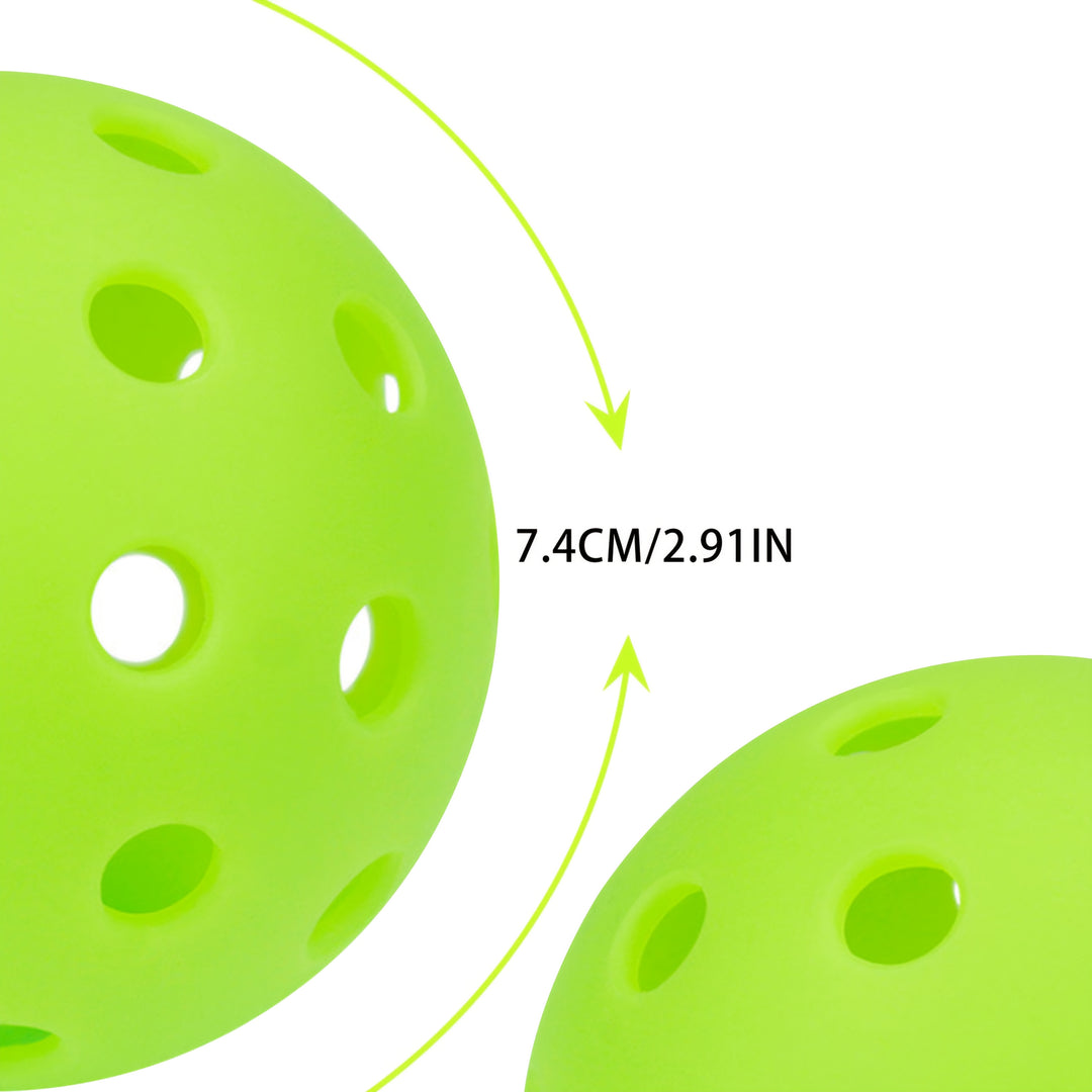 12 High-Bounce 40-Hole Pickleballs Set – Seamless Durable Outdoor Training Balls for Consistent Flight, High Visibility &amp; Long-Lasting Play