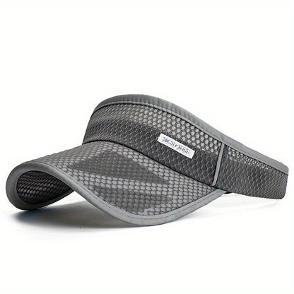 Summer Extended Brim Hollow Top Hat for Men And Women, Outdoor Sports Sunshade Hat with a Large Brim And Mesh Design