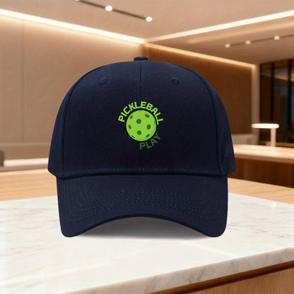 1pc "Pickleball Play" Printed Snapback Baseball Cap, Unisex Outdoor Sports Style, Ideal Gift for Weddings, Parties, Birthdays, Essential for Pickleball Enthusiasts, Casual and Versatile, Fashionable Trend