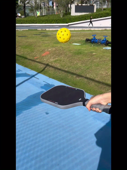 1 Carbon Fiber T700 Fabric Texture Pickleball Paddle | 16mm Roughness, High Friction, Cold Pressed, USA Approved