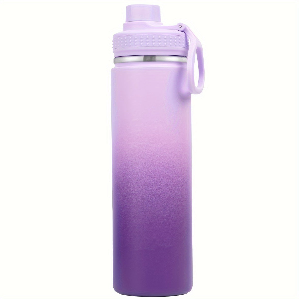 22oz/650ml Insulated Water Bottle with Straw, Stainless Steel Leak Proof Sports Water Flask, Double Walled Vacuum Metal Water Bottle