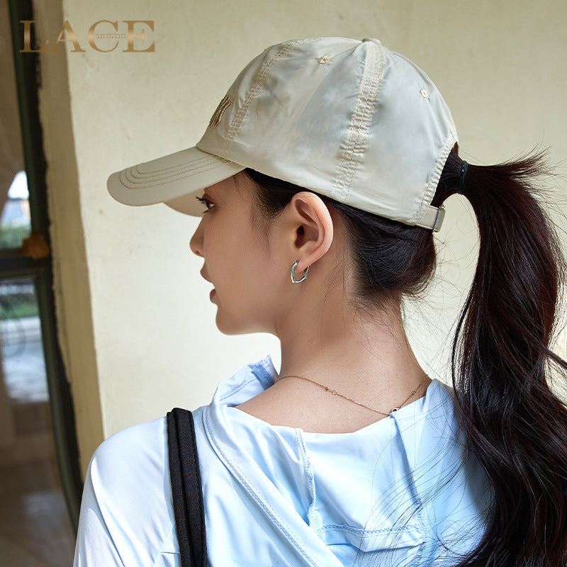 Blue Poetry Dream Wear Quick-Dry Sun Protection Baseball Cap, Breathable Nylon Hat with Wide Brim, Adjustable Unisex
