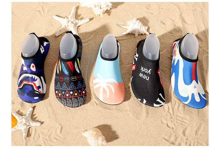 Cross-border new beach shoes quick-drying non-slip soft bottom outdoor wading shoes indoor fitness floor socks yoga shoes
