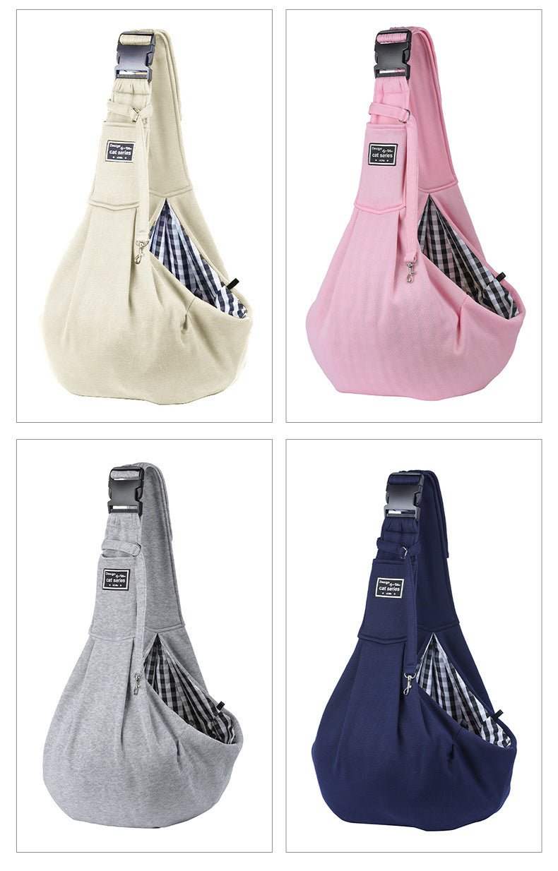 Pet Carrier Backpack for Cats &amp; Small Dogs, Breathable Adjustable Shoulder Crossbody Travel Bag, Polyester, Fits Pets 5-7kg