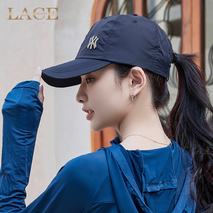 Blue Poetry Dream Wear Quick-Dry Sun Protection Baseball Cap, Breathable Nylon Hat with Wide Brim, Adjustable Unisex