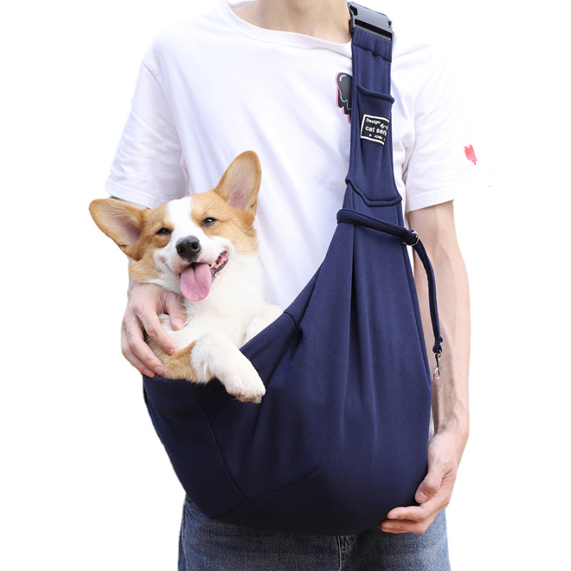 Pet Carrier Backpack for Cats &amp; Small Dogs, Breathable Adjustable Shoulder Crossbody Travel Bag, Polyester, Fits Pets 5-7kg