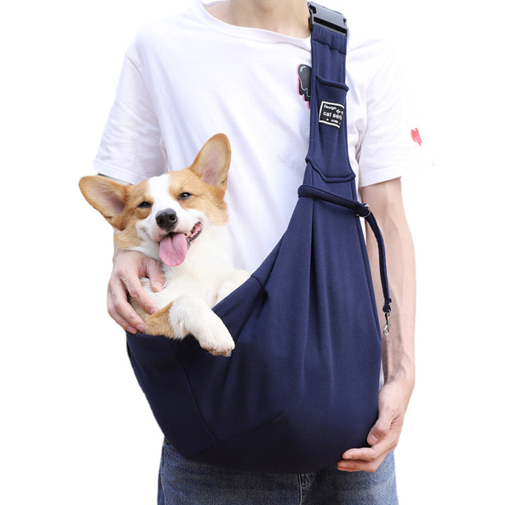 Pet Carrier Backpack for Cats &amp; Small Dogs, Breathable Adjustable Shoulder Crossbody Travel Bag, Polyester, Fits Pets 5-7kg