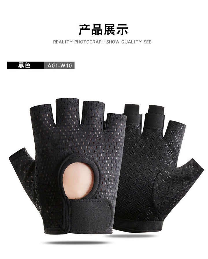 Cross-border Thin Half-finger Gloves Men&