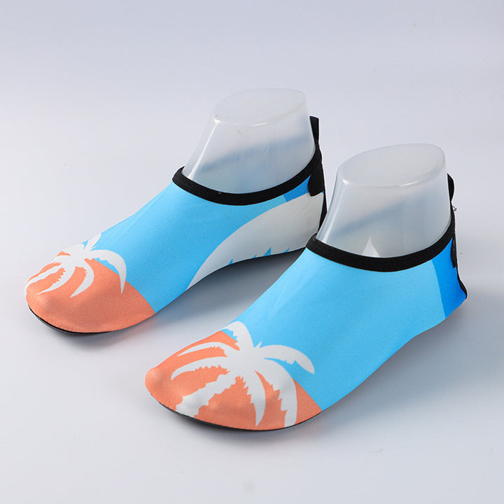 Cross-border new beach shoes quick-drying non-slip soft bottom outdoor wading shoes indoor fitness floor socks yoga shoes