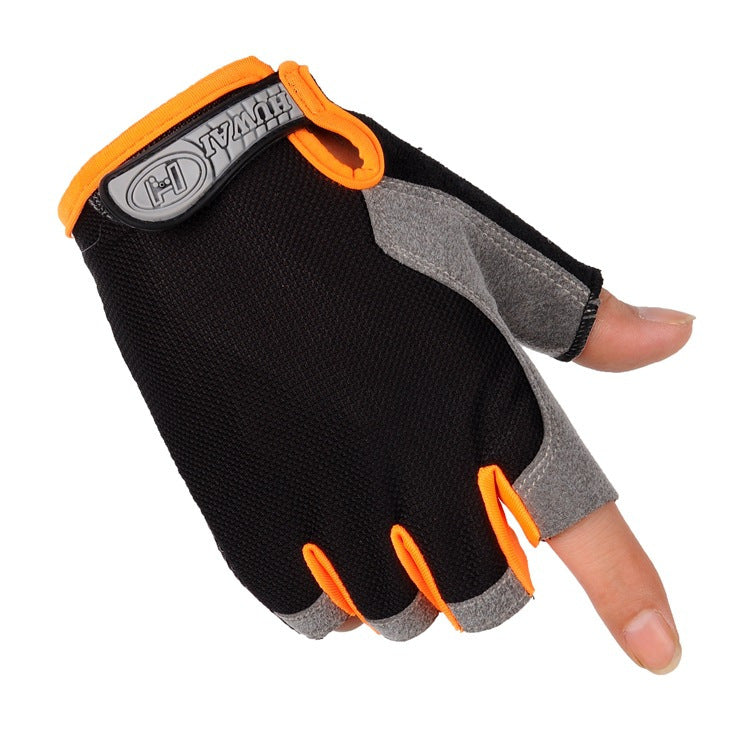 Cross-border Thin Half-finger Gloves Men&