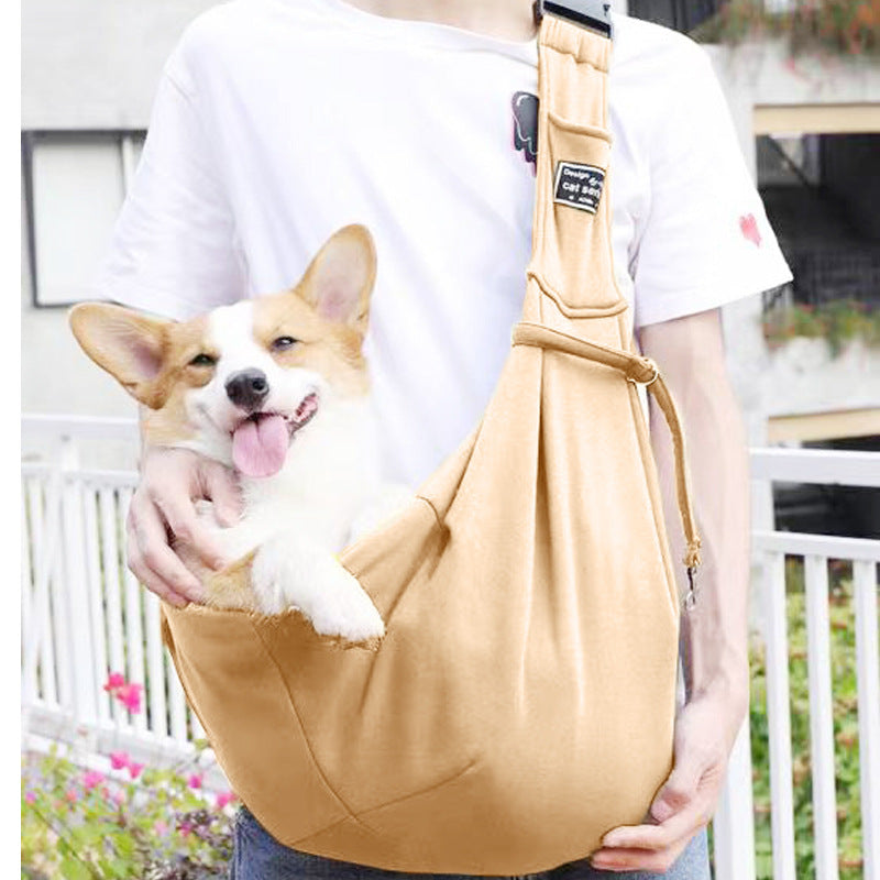 Pet Carrier Backpack for Cats &amp; Small Dogs, Breathable Adjustable Shoulder Crossbody Travel Bag, Polyester, Fits Pets 5-7kg