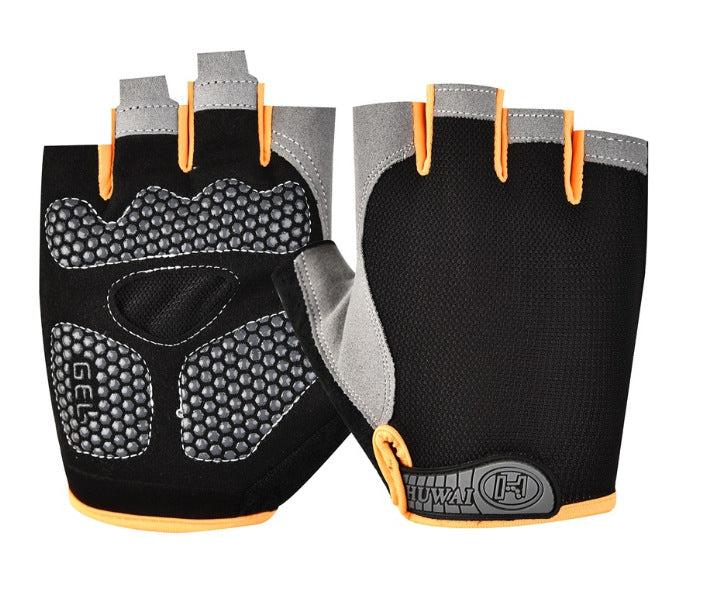 Cross-border Thin Half-finger Gloves Men&